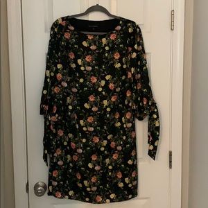 Banana Republic floral shift dress 3/4 sleeve
